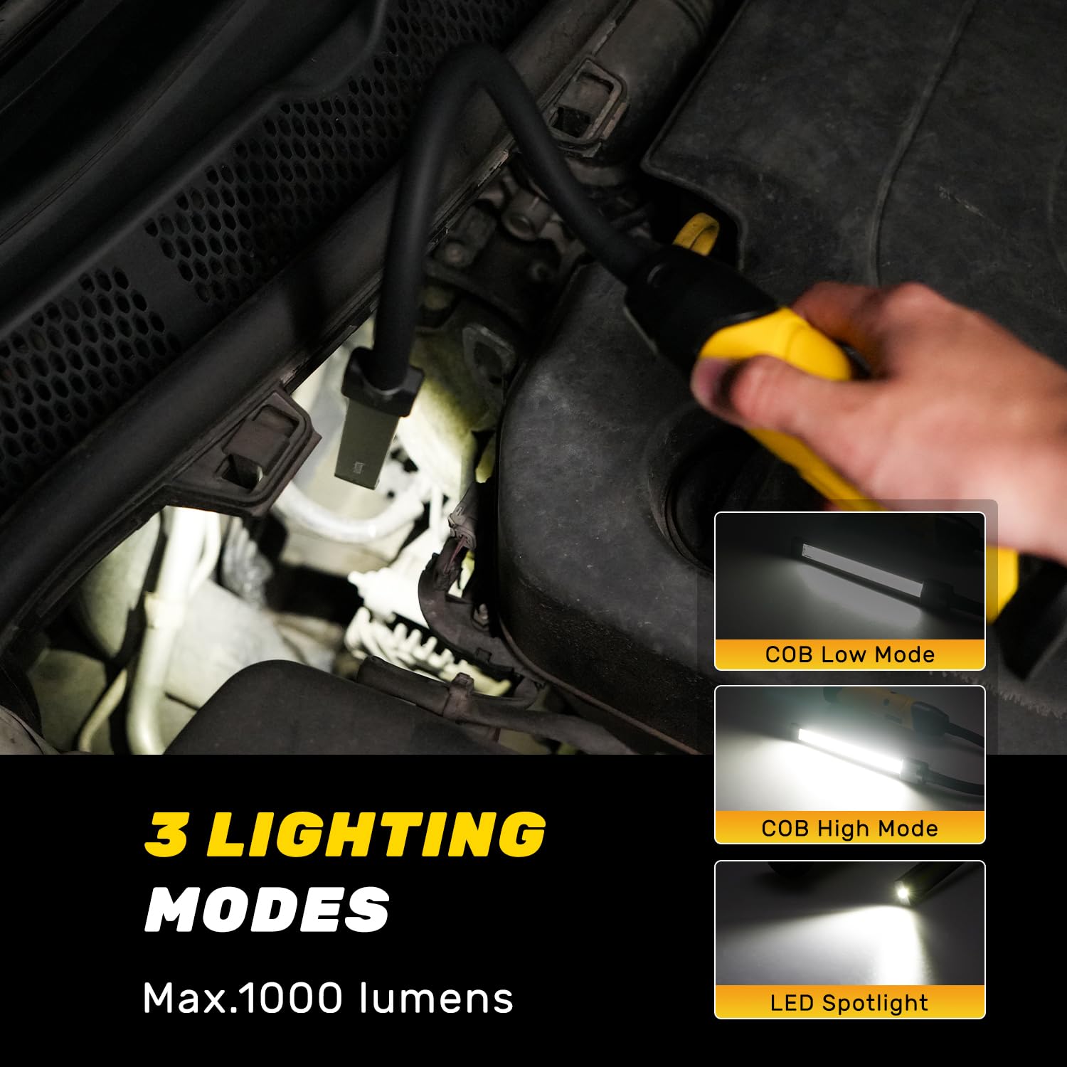 Napatyre light delivers 1000 lumens for clear visibility during detailed tasks