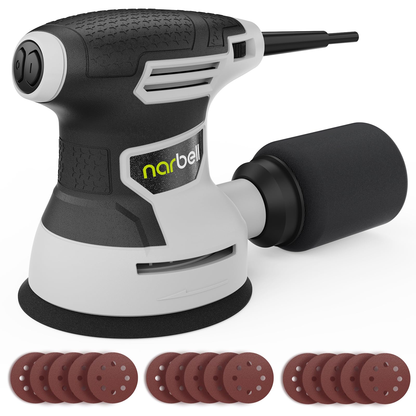 Narbell orbital sander with 360W motor for smooth wood smoothing