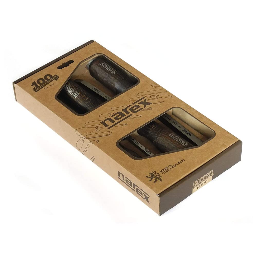 Narex 863600 dark beech handle with ferrule for comfortable grip