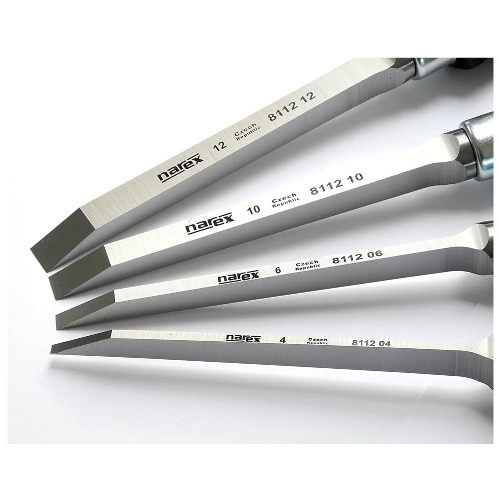 Narex 863600 in use on wood for mortising projects