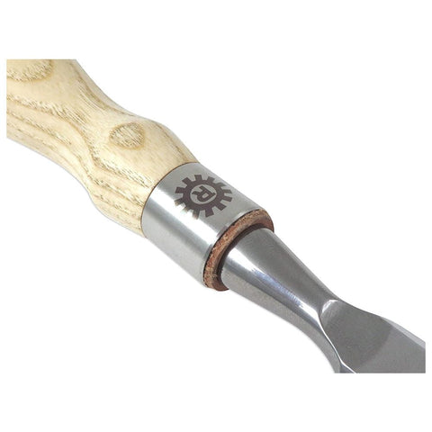 Narex Richter bevel edge chisel leather bolster and ferrule ensure secure grip