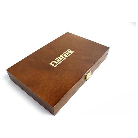 Narex Richter bevel edge chisel set in elegant gift box preserves tools in pristine condition