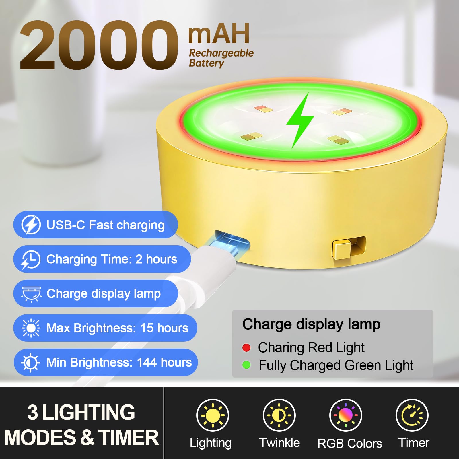 Narotood picture light displaying 13 RGB colors for mood customization.