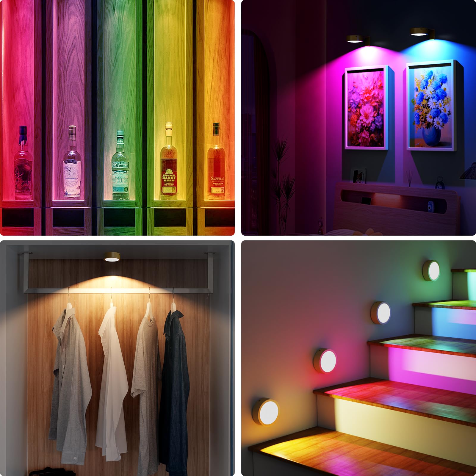Narotood picture light creates ambient hallway lighting and display illumination.