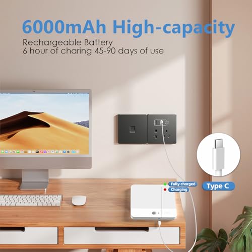 NARUNDREN adhesive-magnetic mount ceiling light installs without drilling.
