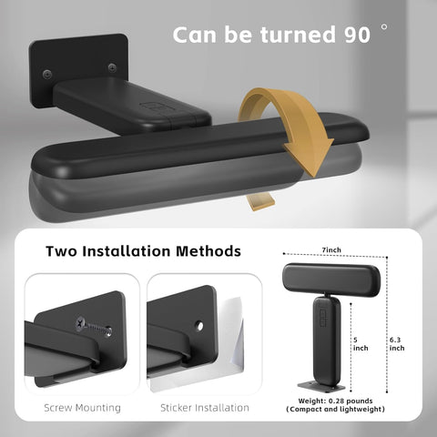 NARUNDREN sticker or screw installation included for quick setup