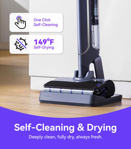 NARWAL S20 Pro AI DirtSense adapts cleaning power to dirt levels.