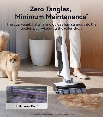 NARWAL S30 cordless mop combines vacuum and mop in one pass.