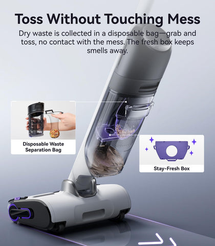 NARWAL S30 dual-layer comb untangles hair for smoother operation.