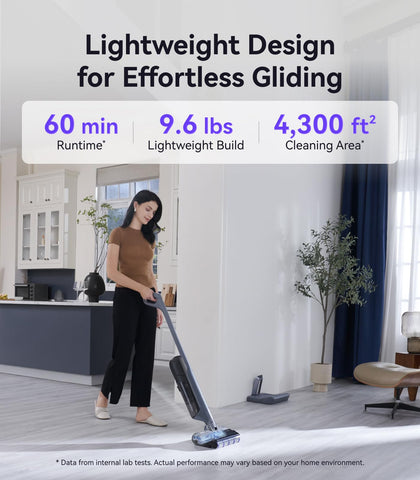 Narwal S30 Pro is lightweight and cordless for easy maneuverability.