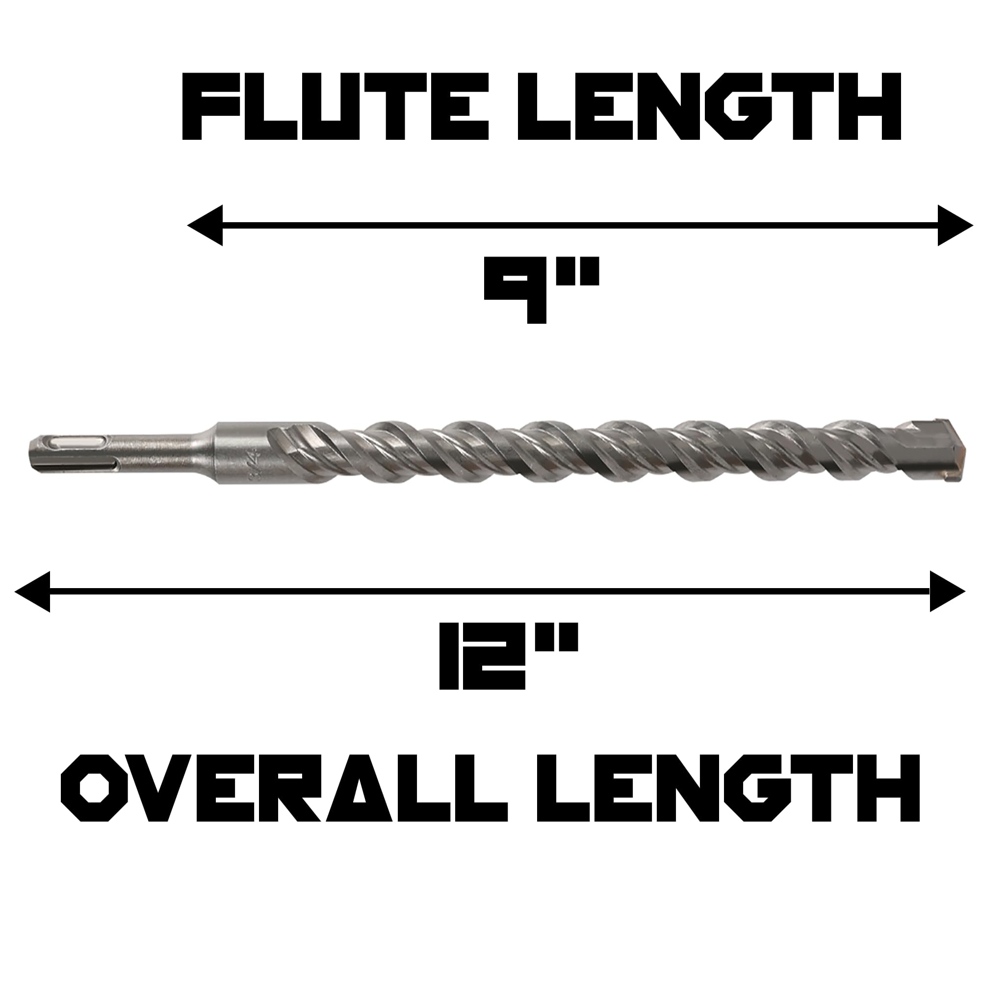Narwhal carbide-tipped drill bit close-up showing durability in concrete.