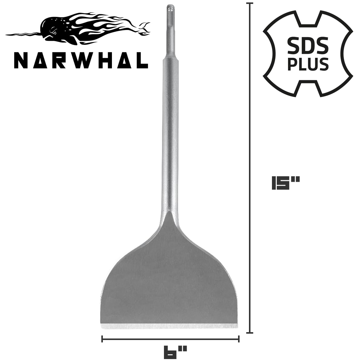 Narwhal SDS Plus shank compatibility works with most rotary hammers for versatility