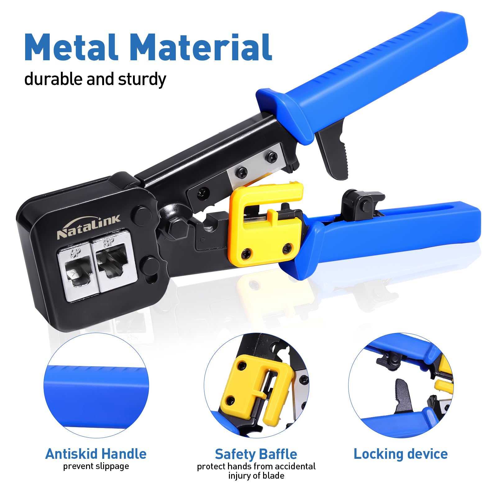 NataLink 30 Cat6 pass-through connectors streamline wiring projects.