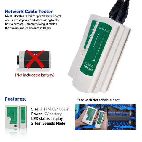 NataLink strain relief boots protect cables from bending stress.