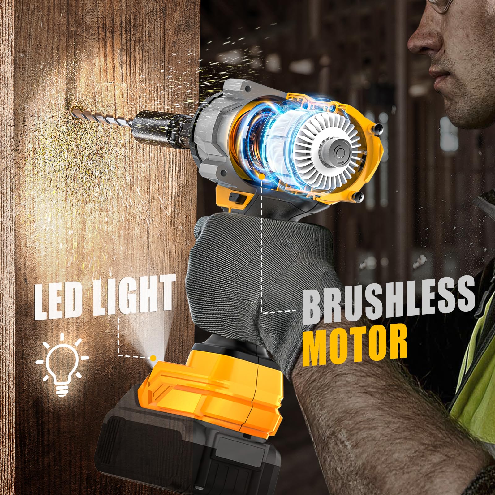 NATBEESY 4 speed modes provide versatile torque for tasks
