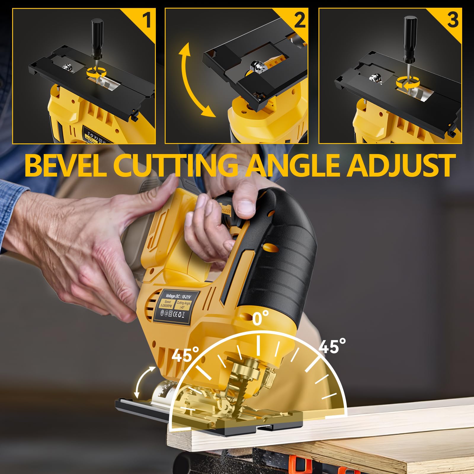 NATBEESY jig saw copper motor delivers reliable performance and cooling.