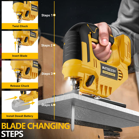 NATBEESY jig saw safety lock helps prevent accidental starts.