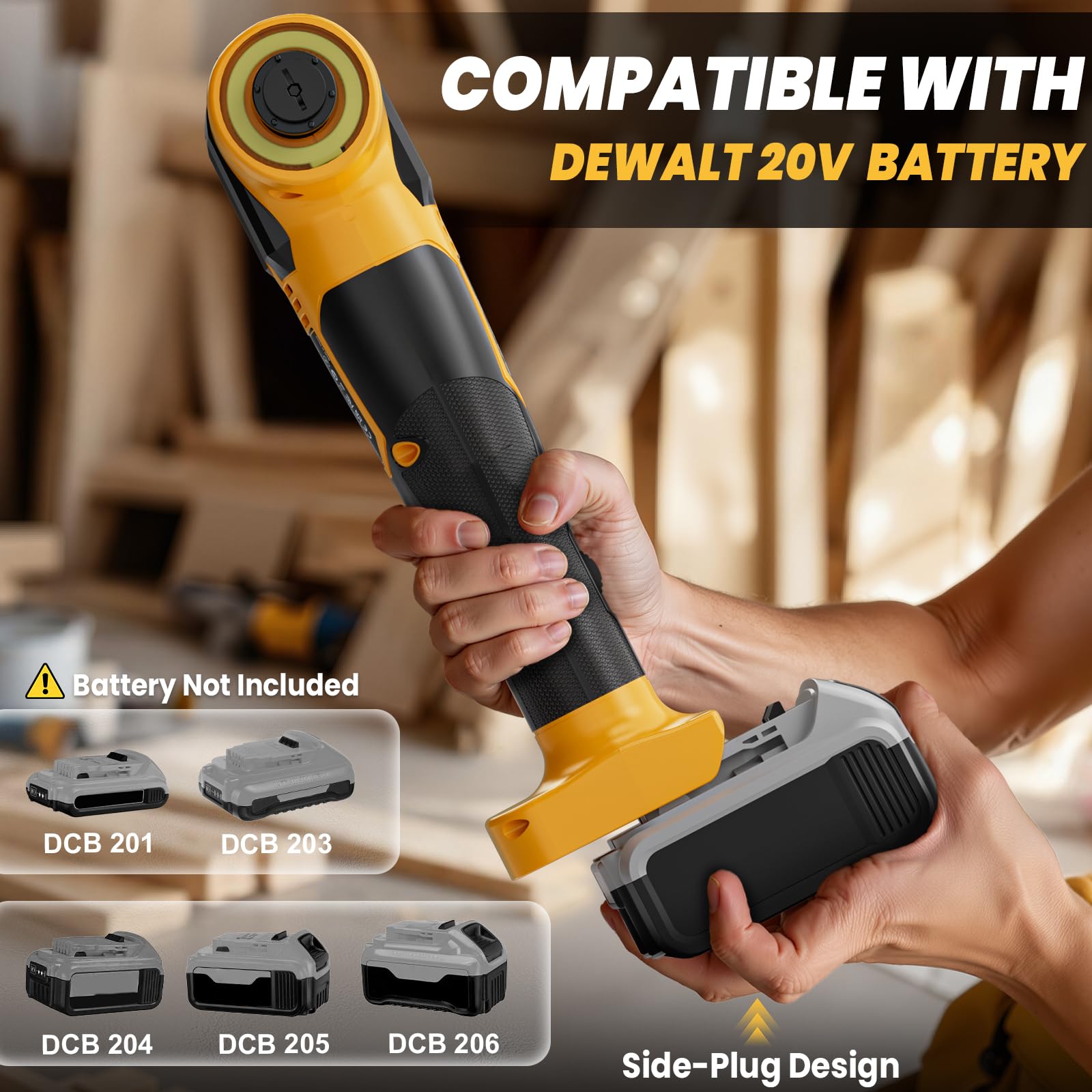 NATBEESY side plug battery design minimizes obstruction near walls