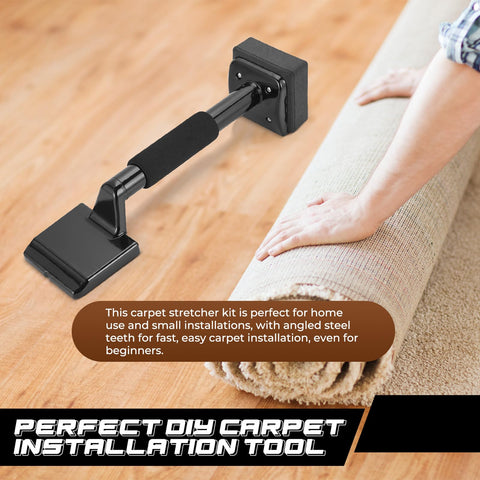 NATGAI knee kicker used in a DIY installation setting