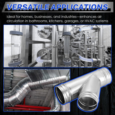 NATGAI versatile duct splitter suitable for bathrooms, kitchens, and HVAC systems