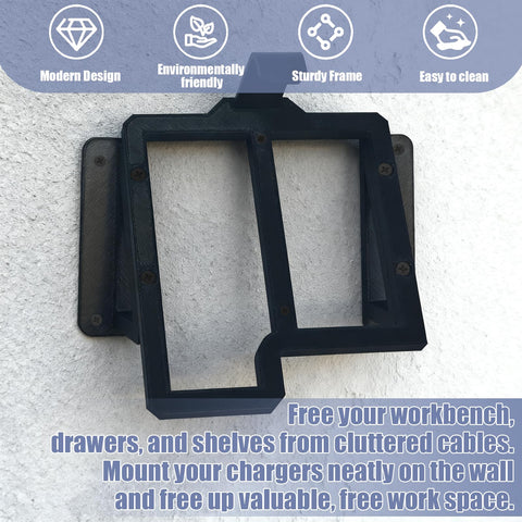NATUHODE Milwaukee M12/M18 charger compatibility keeps chargers neatly organized.