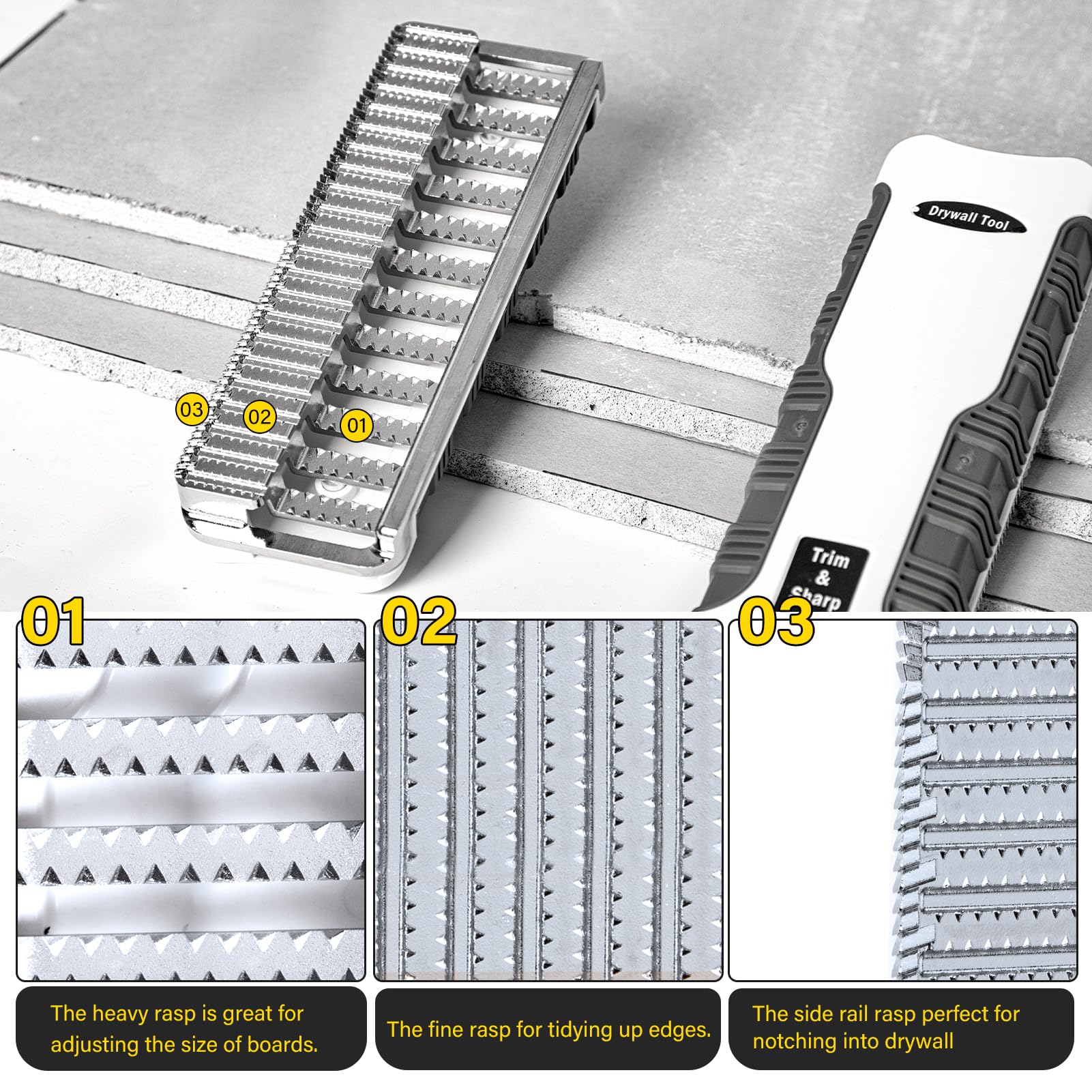 Natupal rasp with fine teeth for precise edge detailing