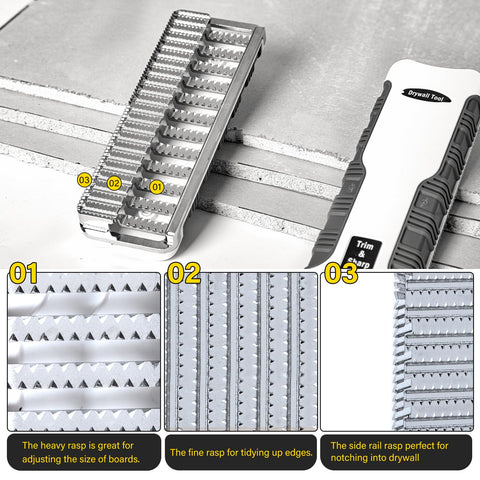Natupal rasp with fine teeth for precise edge detailing