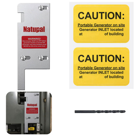 Natupal interlock kit main panel enabling safe power routing during outages
