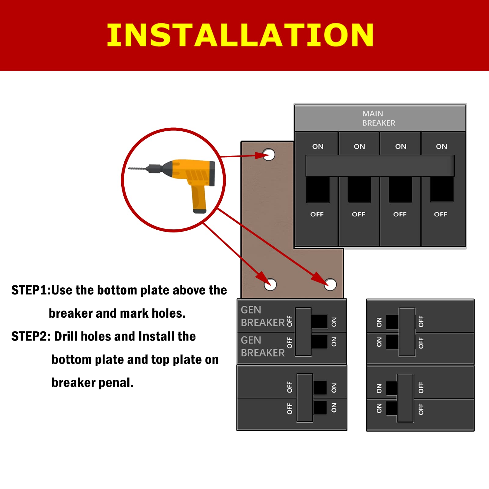 Natupal startup procedure label for quick, safe generator startup