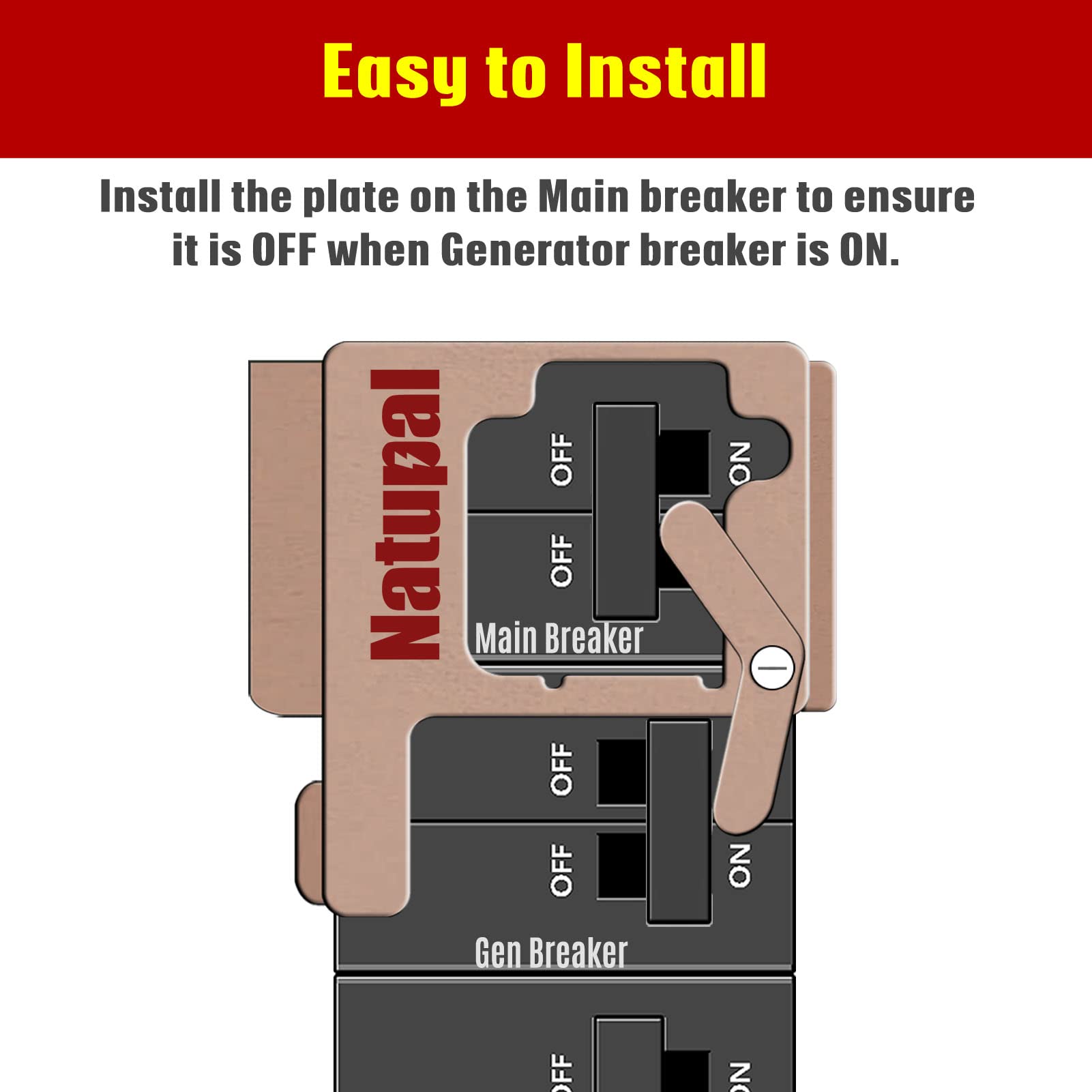 Natupal interlock on the exterior panel illustrating Siemens and Murray compatibility.