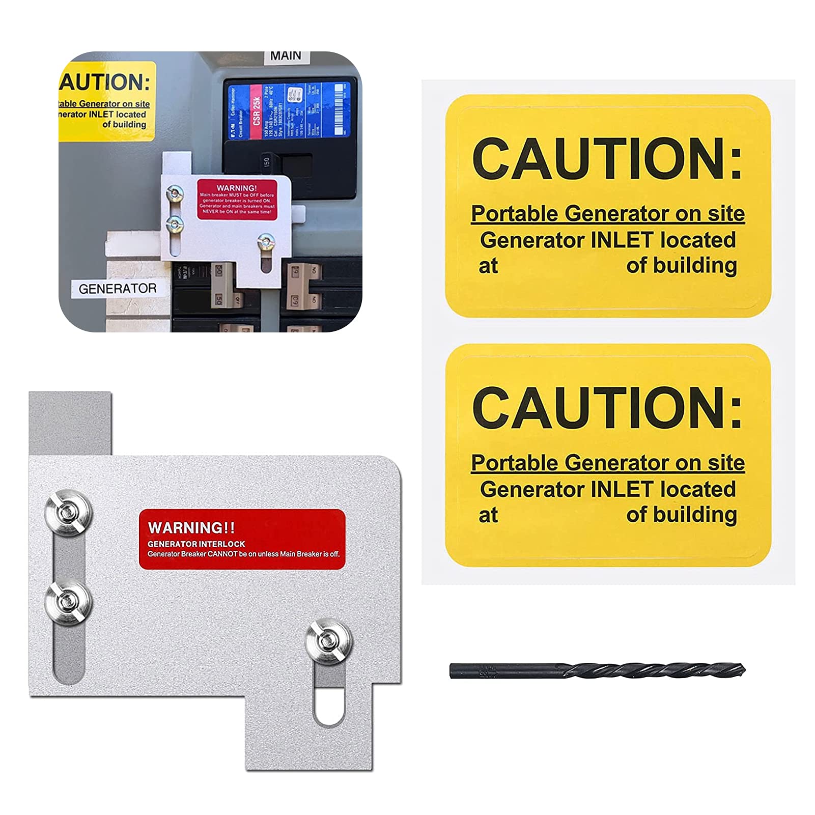 Natupal interlock plate for CH horizontal panel improves safe generator transfer