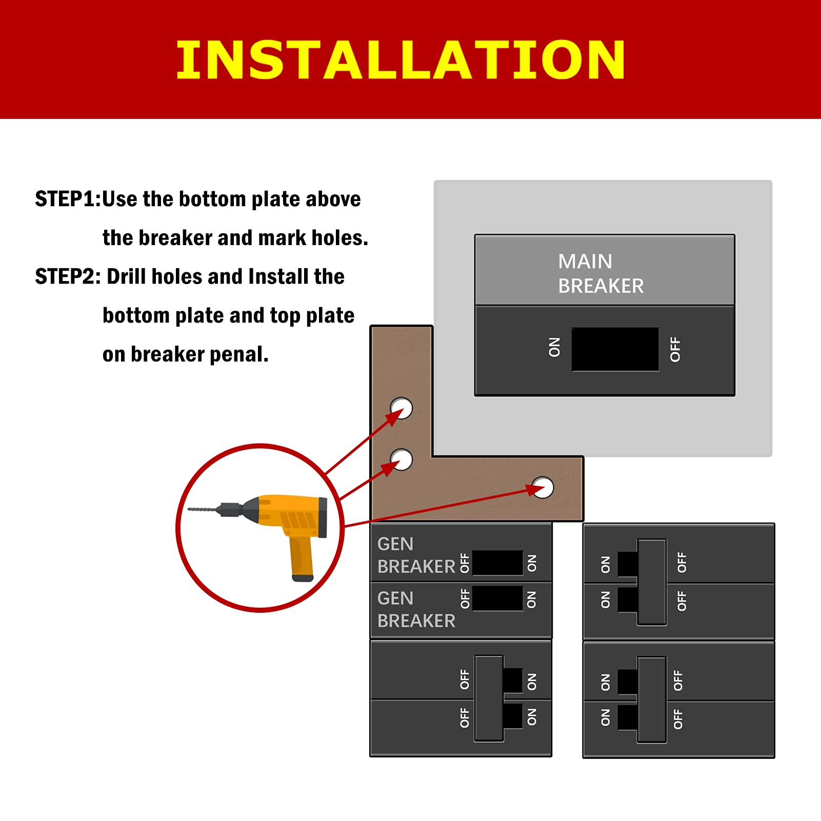 Natupal start-up procedure label guides safe generator use