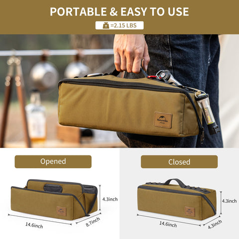 Naturehike multifunctional storage pouch offers rugged durability for tools.
