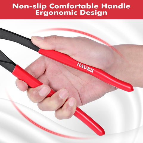NAUKII PVC-dipped ergonomic handle for comfortable long use