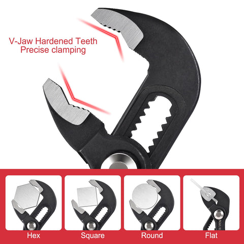 NAUKII water pump pliers 12-inch opening for large clamps