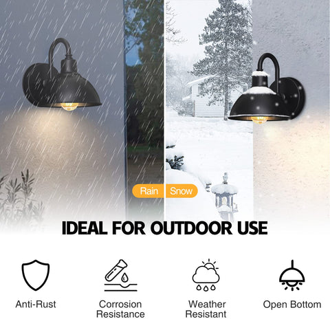 Naurham barn light gooseneck exterior mounted showcases weatherproof design for porch lighting.