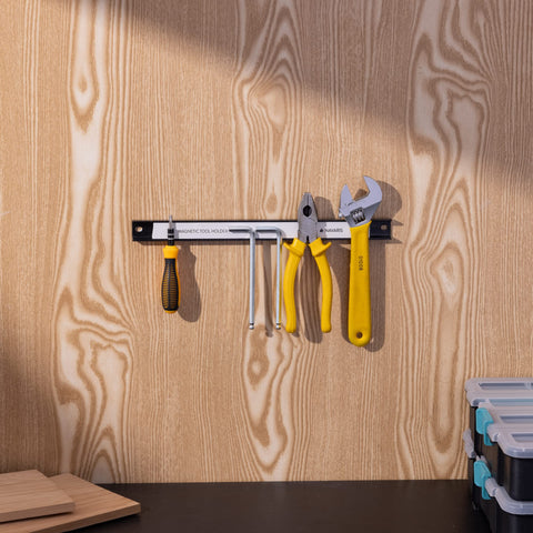 Navaris garage organizer bars maximize space while keeping essentials ready.
