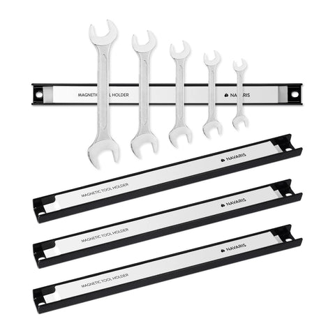 Navaris magnetic tool holder 12-inch bar keeps screwdrivers within reach.