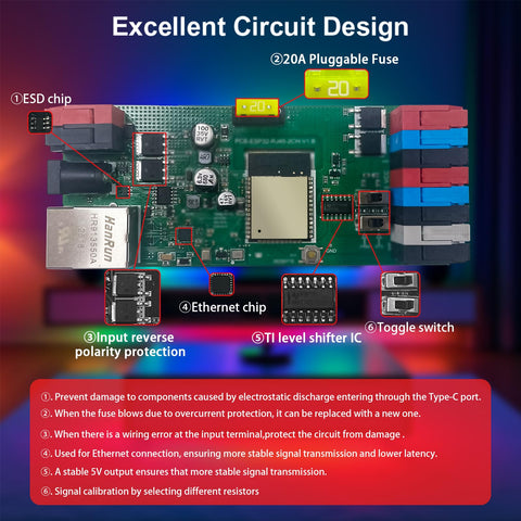 NaveiTech ESP32 WLED controller true plug‑and‑play for quick setup