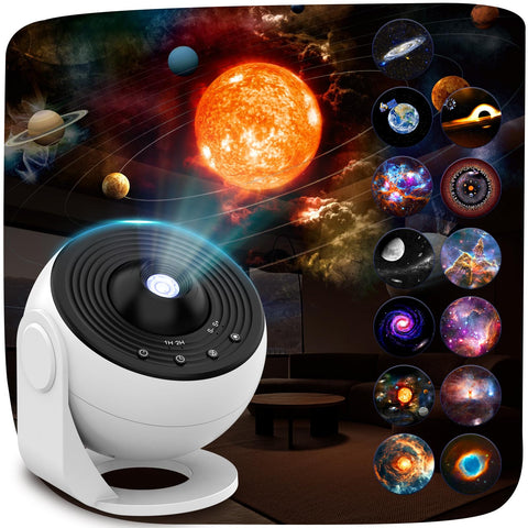 Nawchedo Galaxy Projector Pro casts a vivid ceiling scene with stars