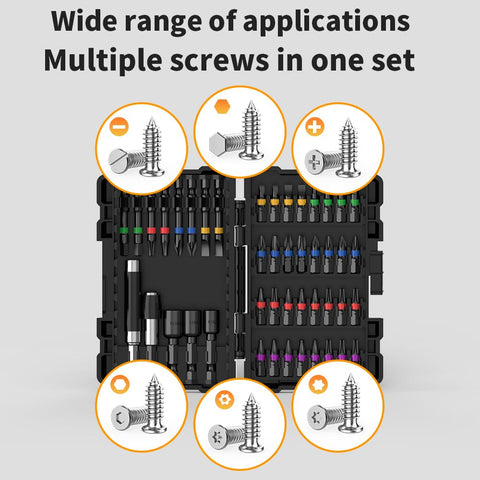NAWIN magnetic bit tips help secure bits during fast changes.