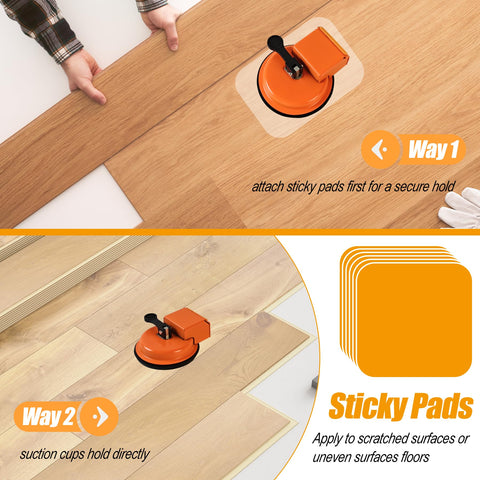 NAXVIO six reusable sticky pads demonstrate grip for gap sealing.