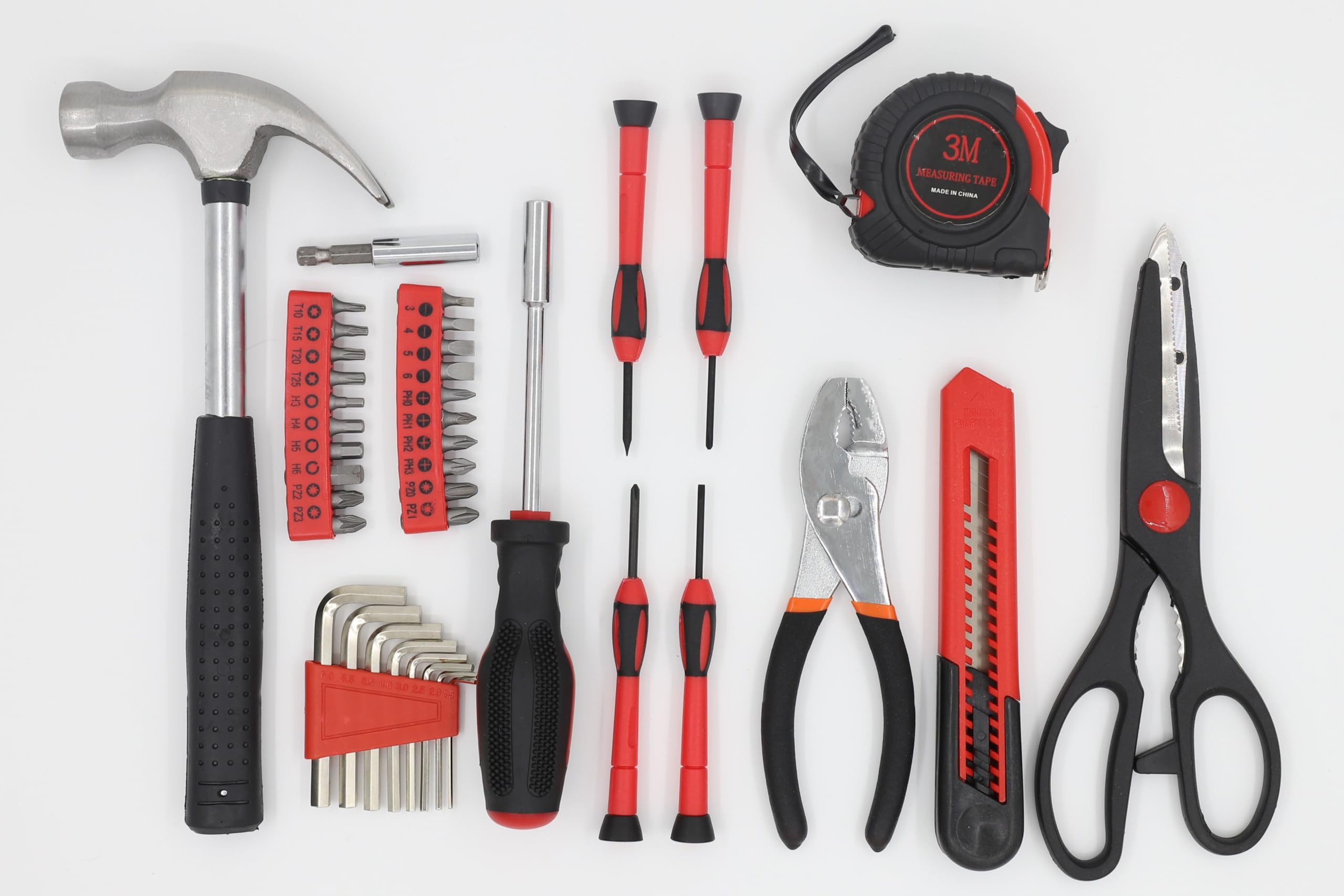 Naxypnalic Basic Tool Kit hammer for sturdy tasks and quick fixes.