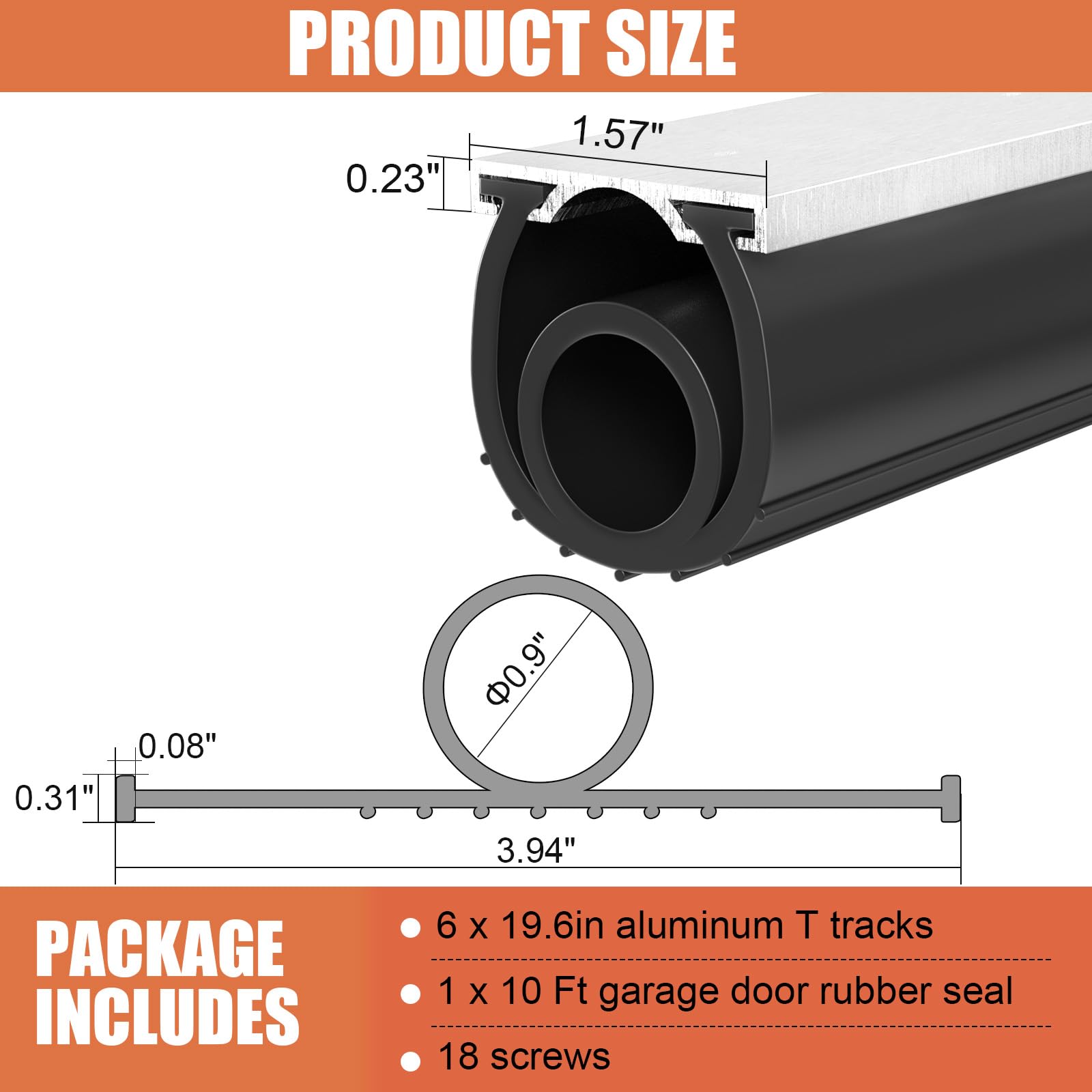 Nayotaa energy-saving and noise-reducing seal enhances garage comfort.