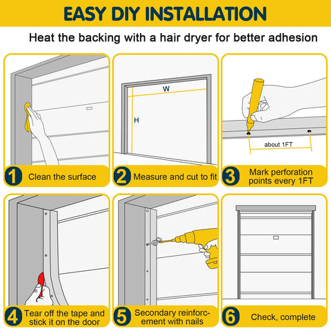 Nayotaa white garage door seal blends with homes