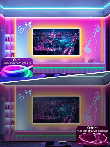 NBBUFF DIY RGB LED strip that can form creative shapes around rails or trees