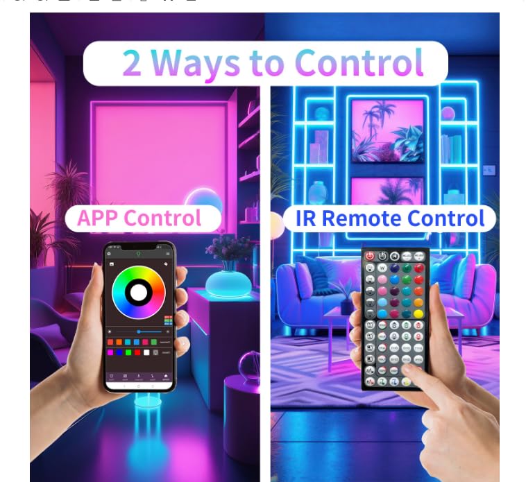 NBBUFF LED strip with music sync enhances party ambience.