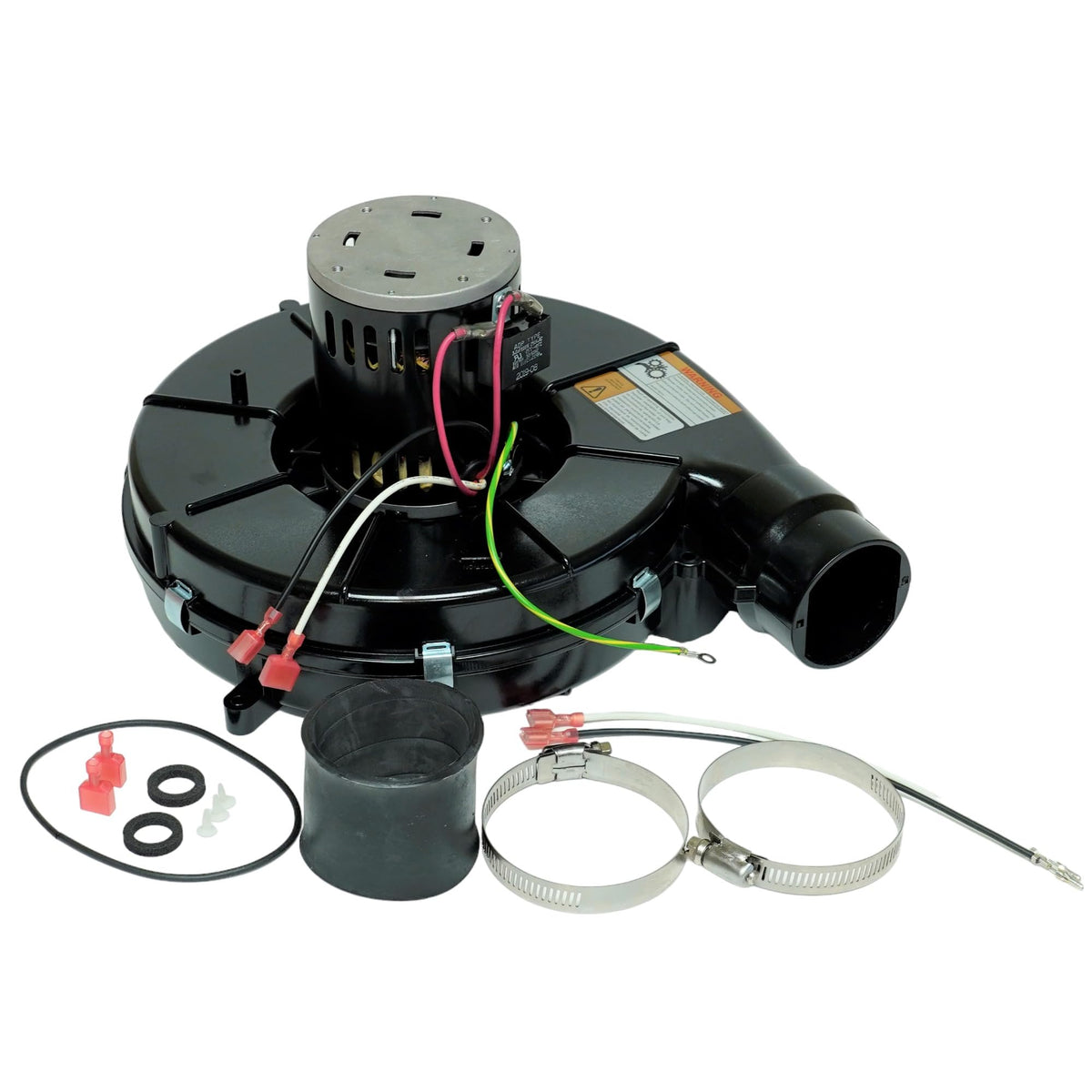 NBK draft inducer 12463 front view for ICP units showcases compact, install friendly design