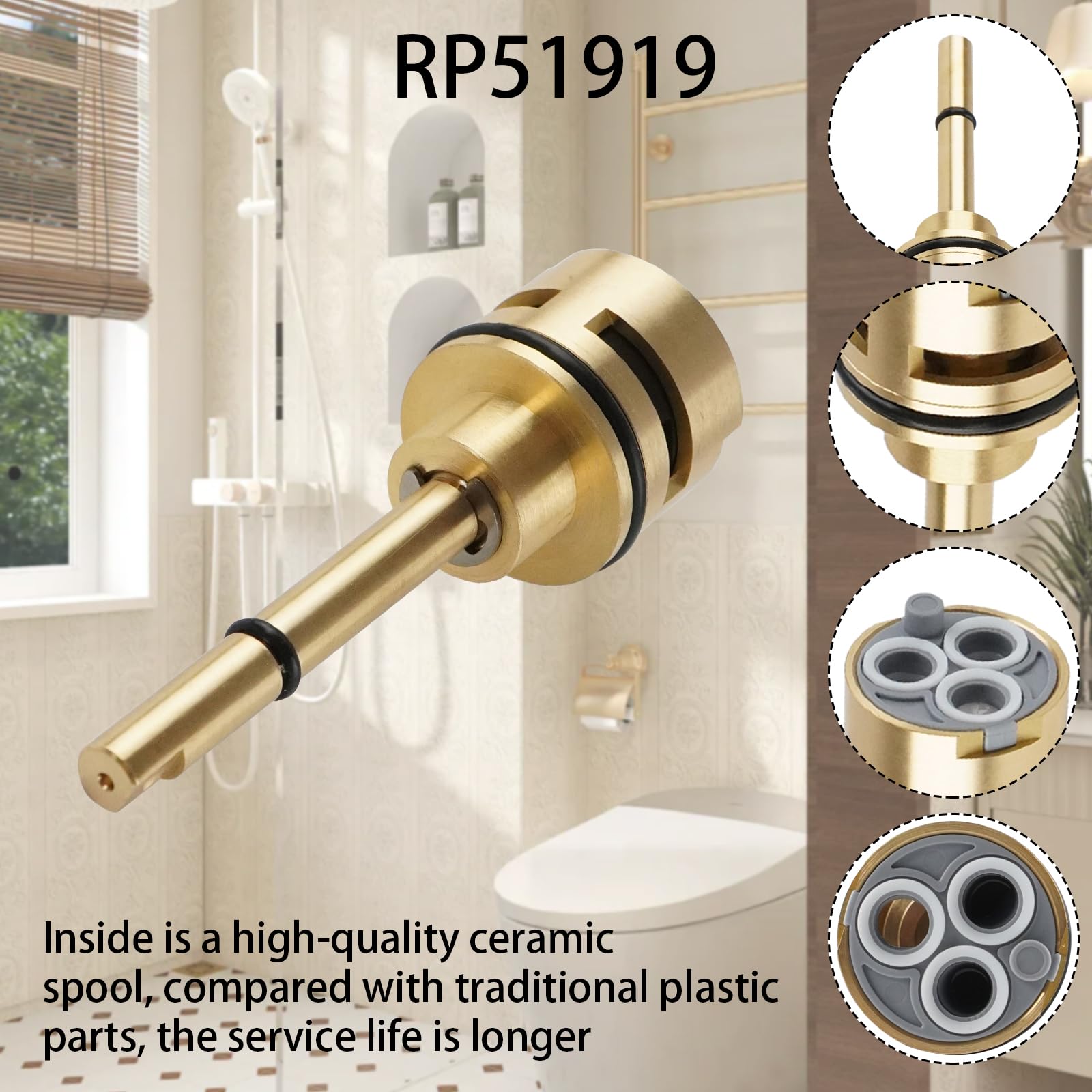 NBPLUS RP51919 compatible with Delta R22000 valve bodies for easy retrofit.