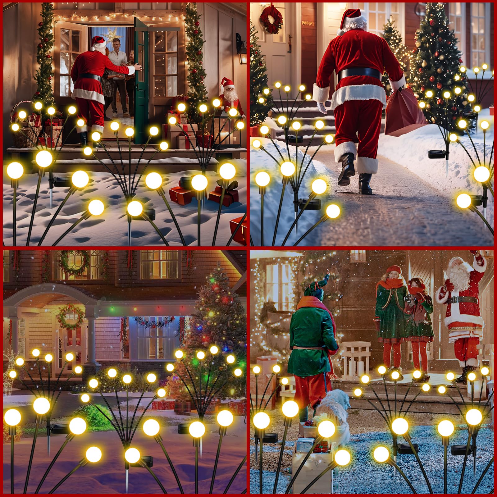 NBQQ solar garden light firefly-magic creates whimsical nighttime scenery in your garden.